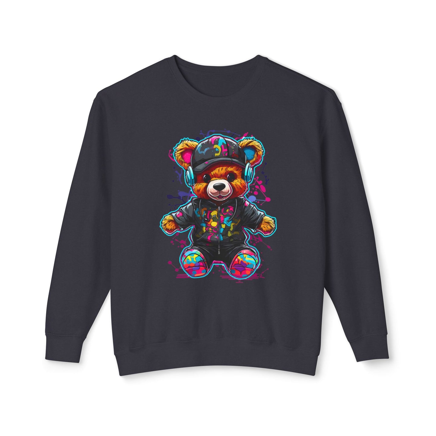 Colorful Bear Graphic Unisex Sweatshirt - Perfect for Casual Comfort