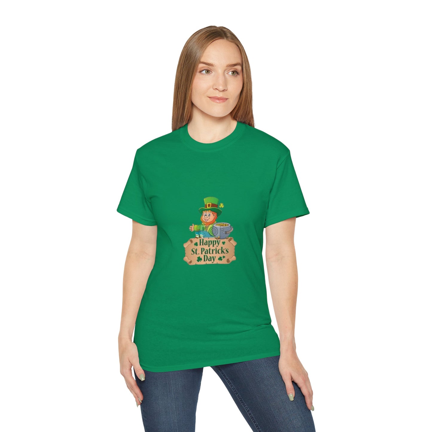 St. Patrick's Day Unisex Ultra Cotton Tee - Happy St. Patrick's Day Design