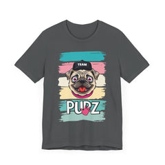 Funny Pug Team Tee - Unisex Short Sleeve Jersey T-Shirt
