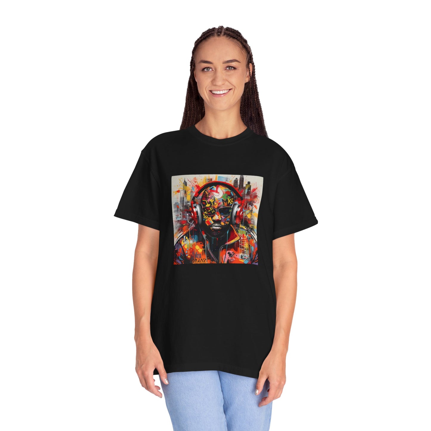 Vibrant Artistic Unisex T-Shirt - Music Vibes Graphic Tee