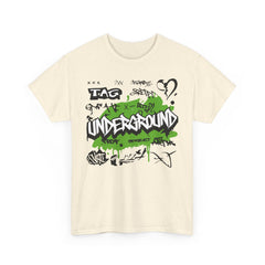 Urban Graffiti Unisex Heavy Cotton Tee - Street Style Tag Design