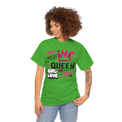 Queen Girl Power Graphic Tee - Unisex Heavy Cotton T-Shirt
