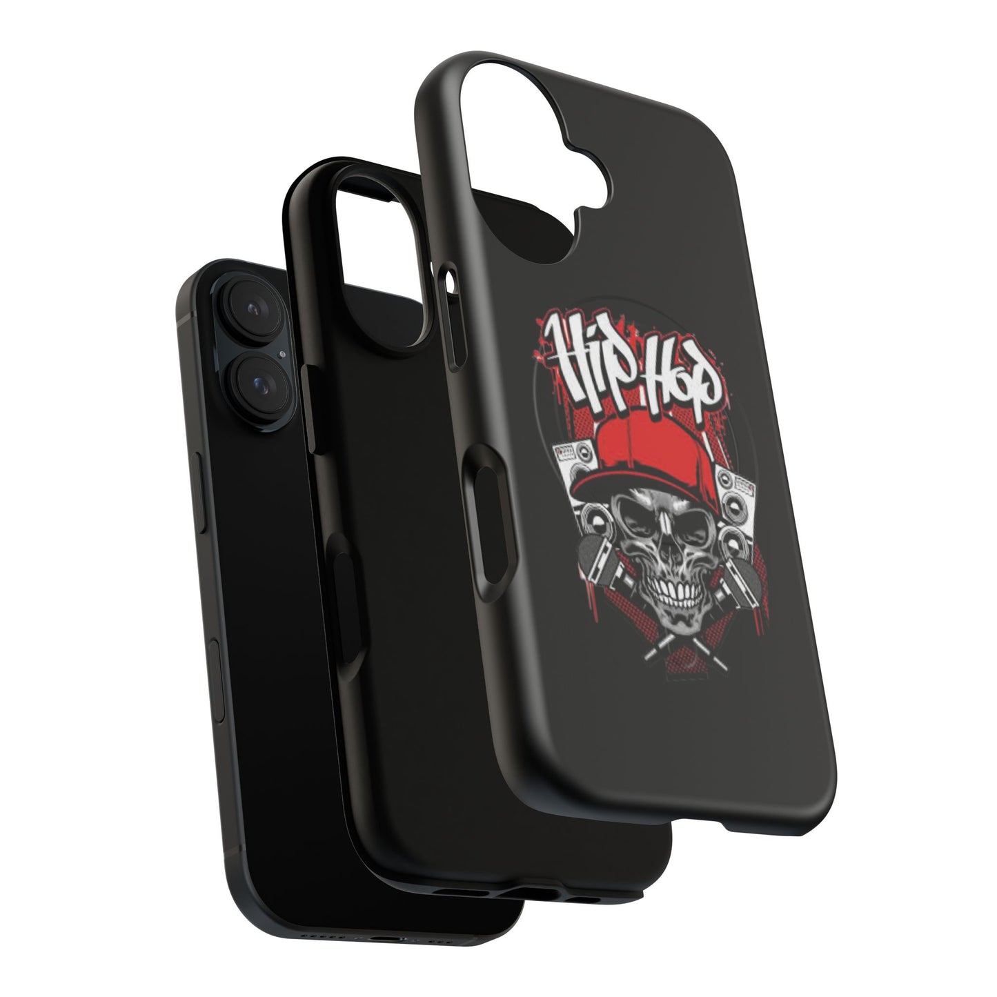 Hip Hop Skull Tough Magnetic Phone Case - Durable Protection with Stylish Design