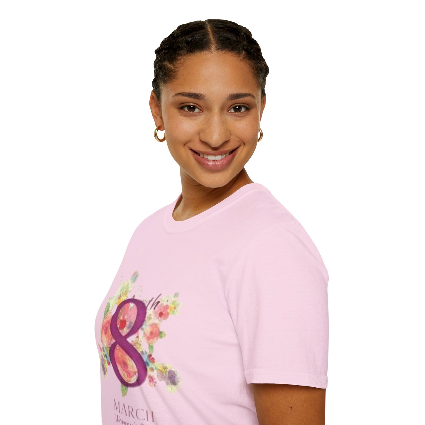 Women’s Day Floral T-Shirt - Celebrate 8th March with Style