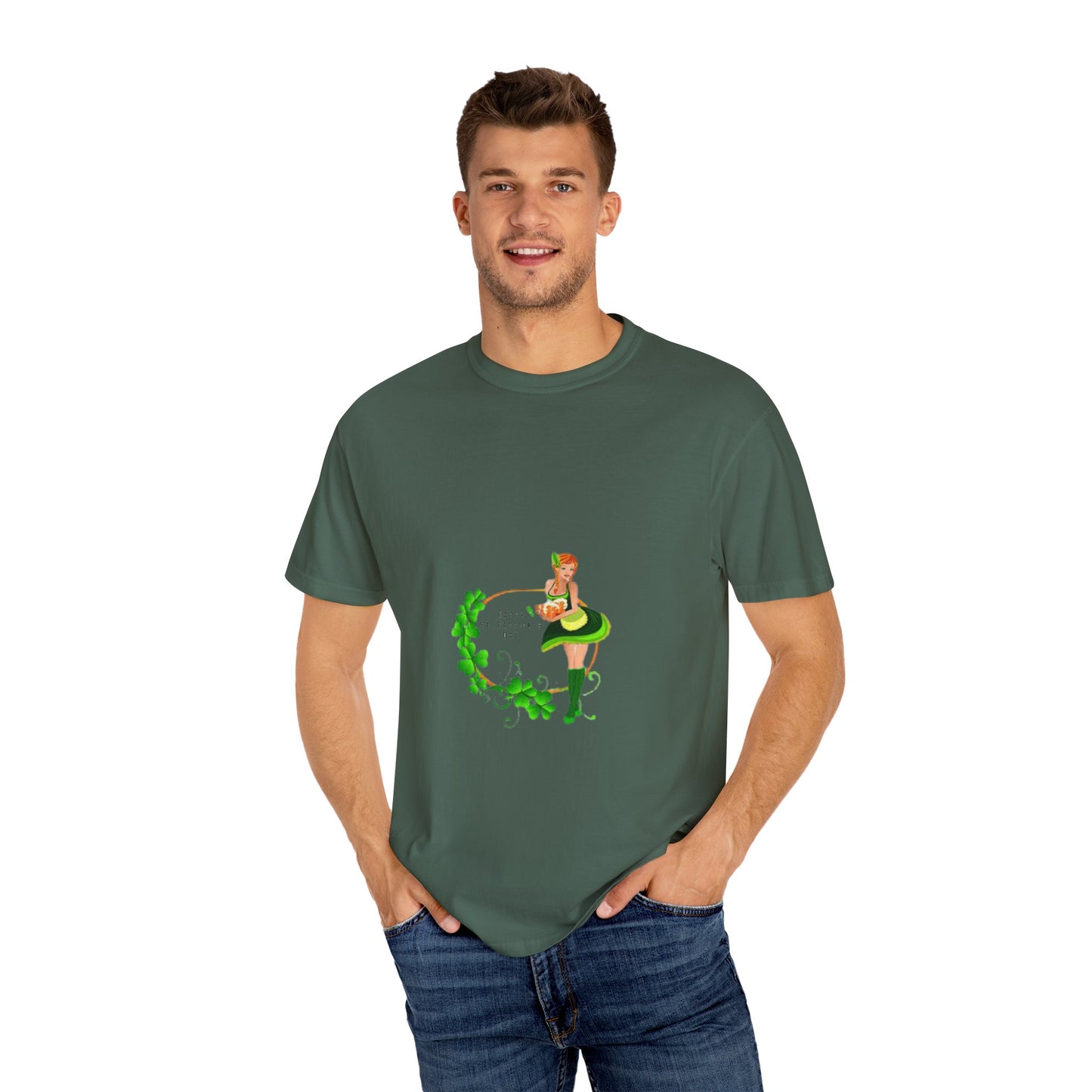 Cute St. Patrick's Day Unisex T-Shirt with Green Design