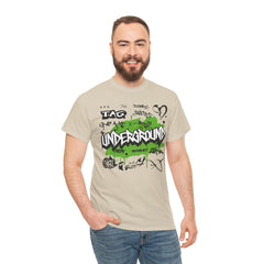 Urban Graffiti Unisex Heavy Cotton Tee - Street Style Tag Design