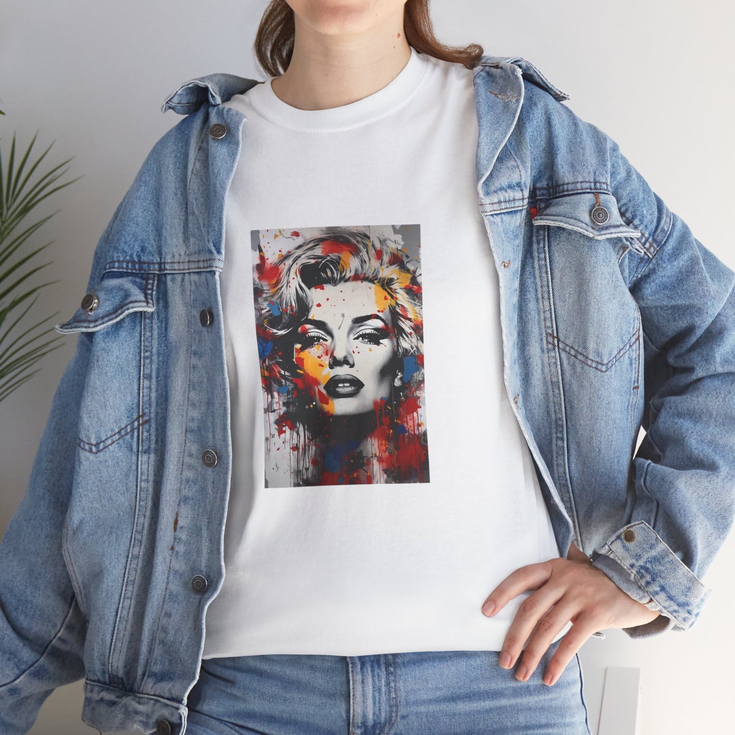 Artistic Marilyn Monroe Unisex Heavy Cotton Tee