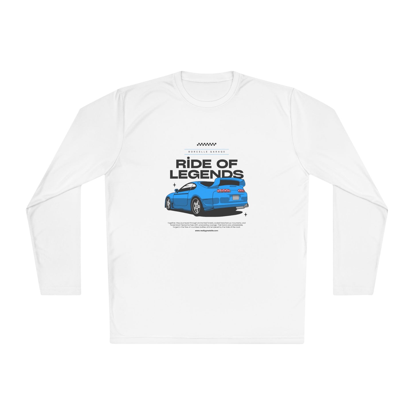 Ride of Legends Unisex Long Sleeve Tee - Dream Motif & Automotive Style