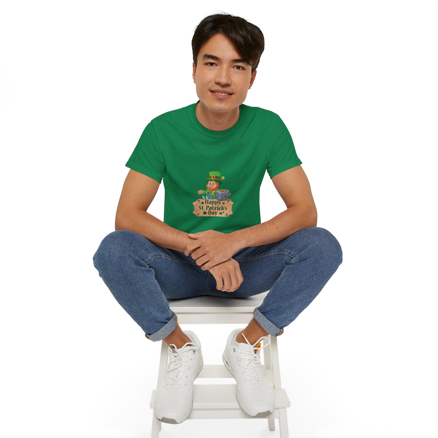 St. Patrick's Day Unisex Ultra Cotton Tee - Happy St. Patrick's Day Design