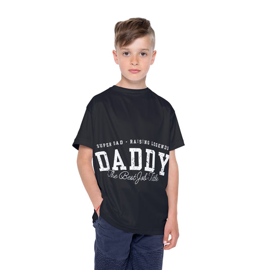 Kids Sports Jersey - Super Dad Raising Legends Tee