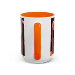 Valentine's Gnome Coffee Mug - Cute 11oz & 15oz Accent Mug with Hearts