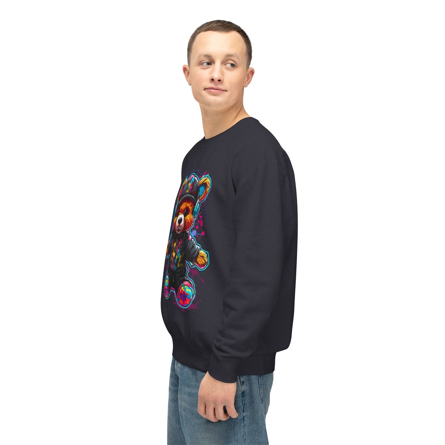 Colorful Bear Graphic Unisex Sweatshirt - Perfect for Casual Comfort