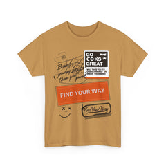 Find Your Way Unisex Heavy Cotton Tee - Motivational Graphic T-Shirt