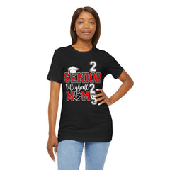 Senior Volleyball Mom 2025 Unisex Tee