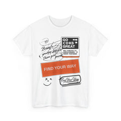 Find Your Way Unisex Heavy Cotton Tee - Motivational Graphic T-Shirt