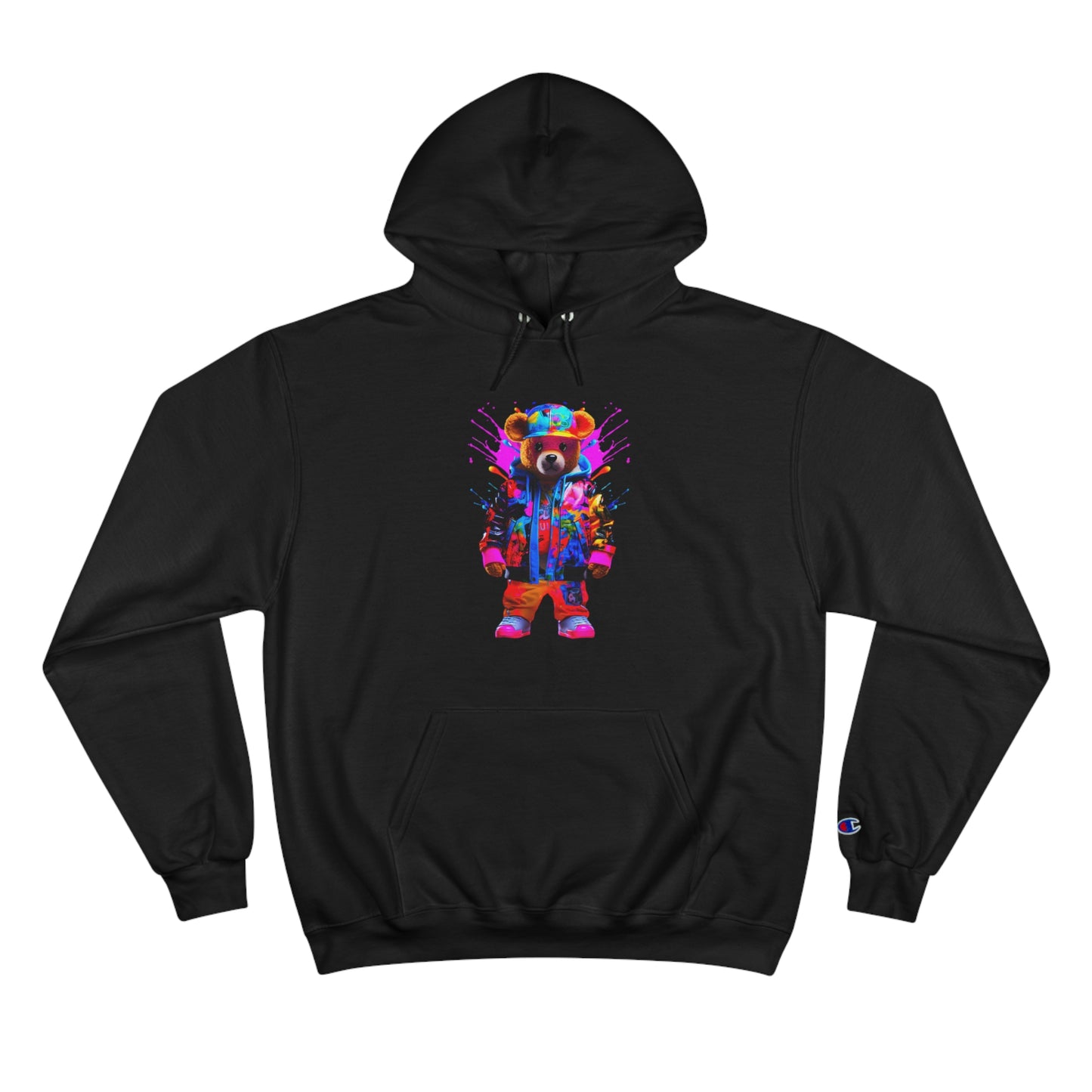 Colorful Bear Champion Hoodie for Kids - Fun and Playful Sweatshirt