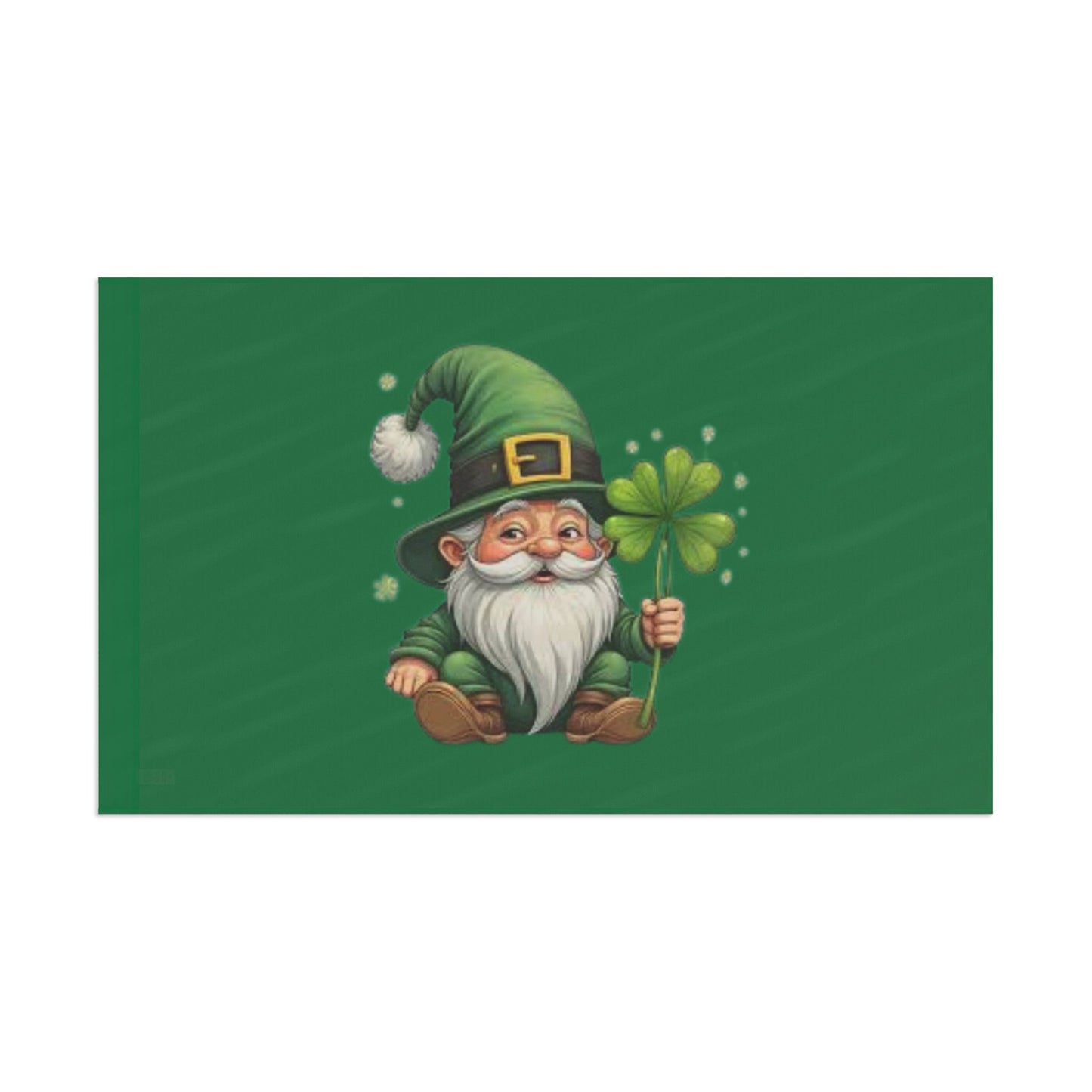 St. Patrick's Day Gnome Flag - Lucky Clover Decor