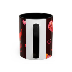 Valentine's Gnome Coffee Mug - Cute 11oz & 15oz Accent Mug with Hearts