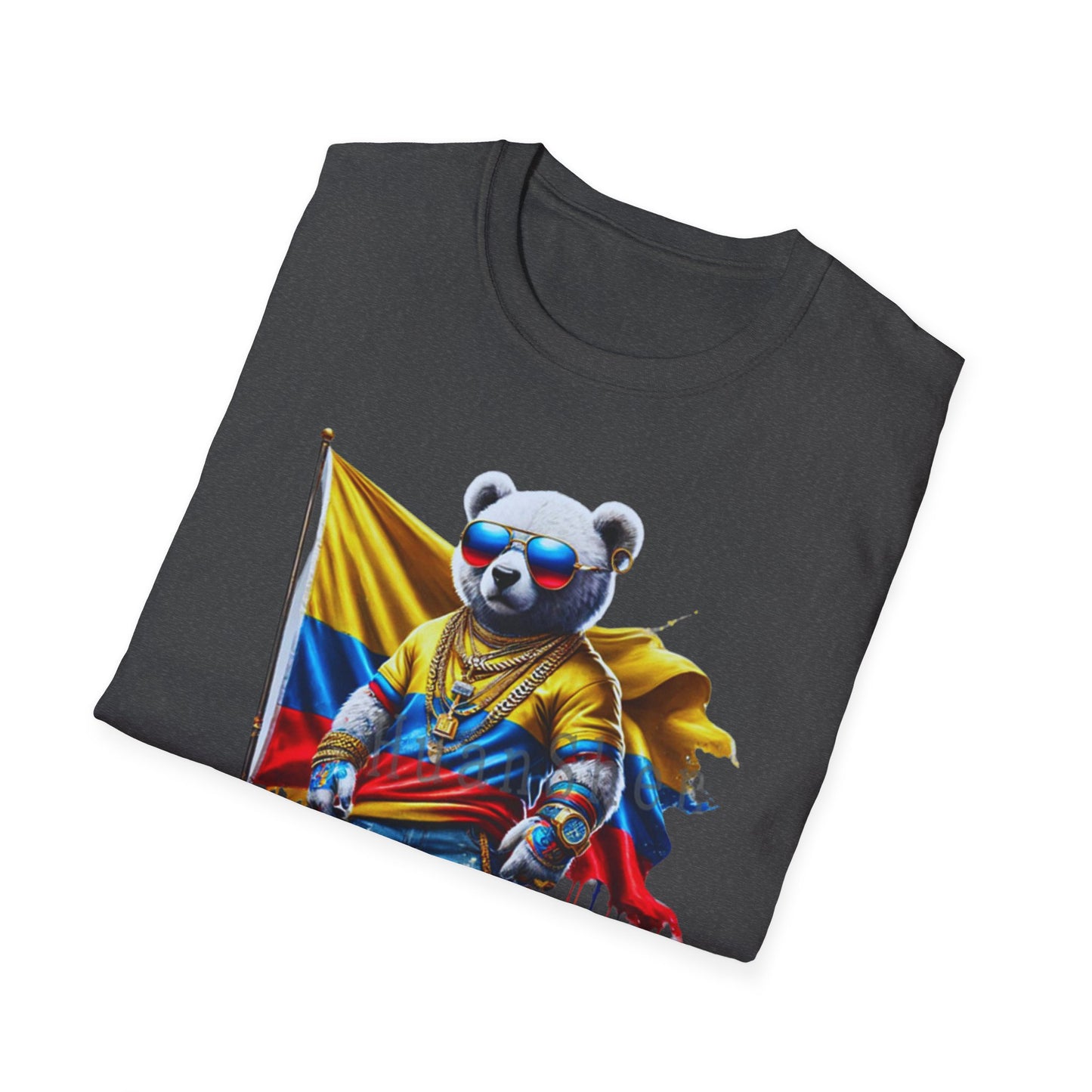 Colombian Panda Graphic T-Shirt - Unisex Softstyle Tee