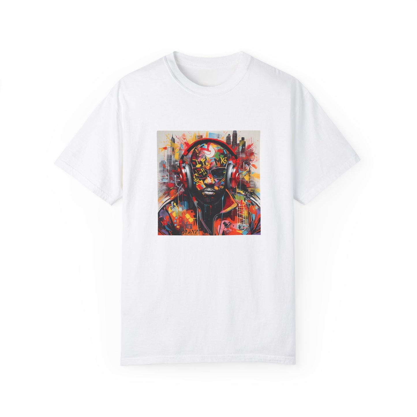 Vibrant Artistic Unisex T-Shirt - Music Vibes Graphic Tee