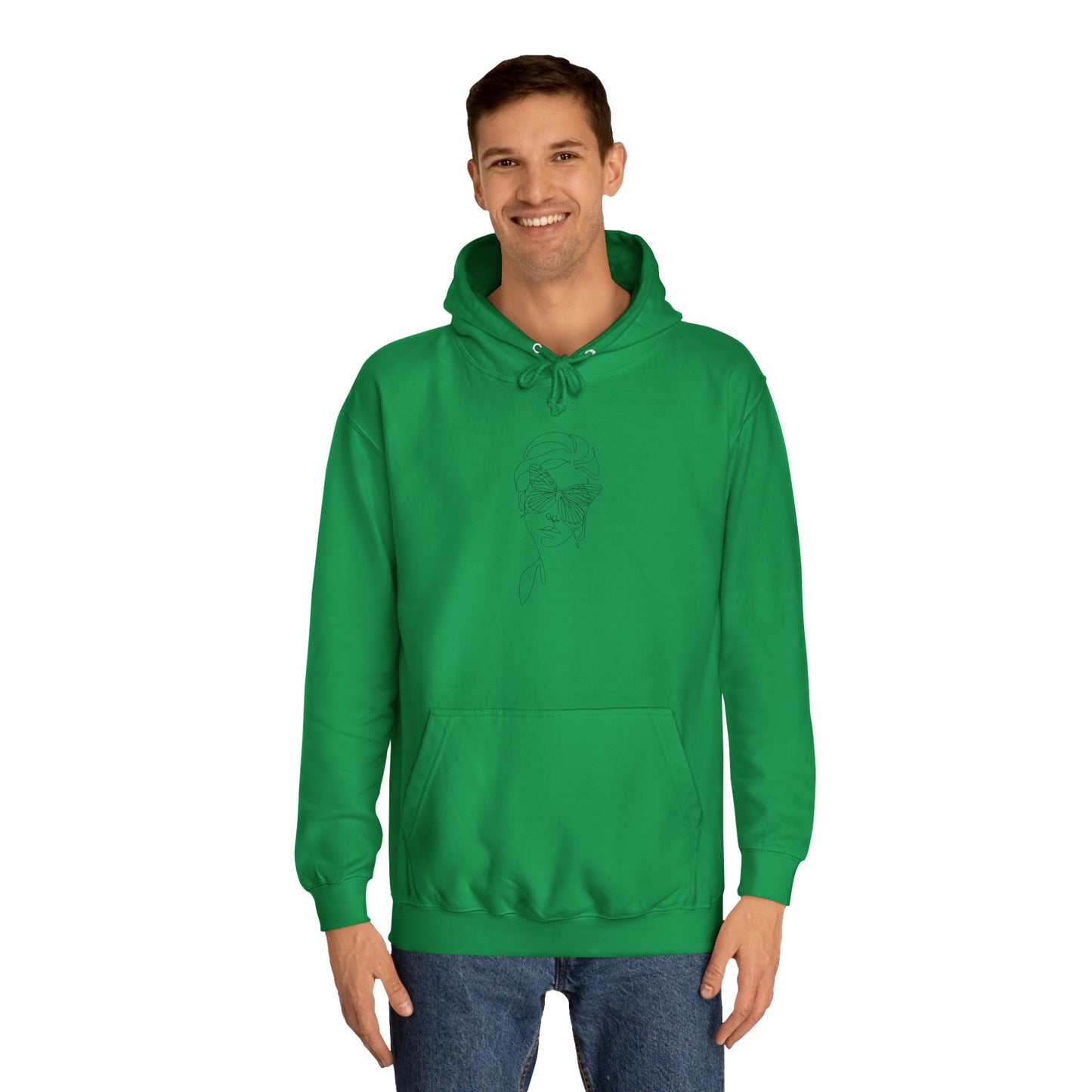 Stylish Unisex College Hoodie with Minimalist Design