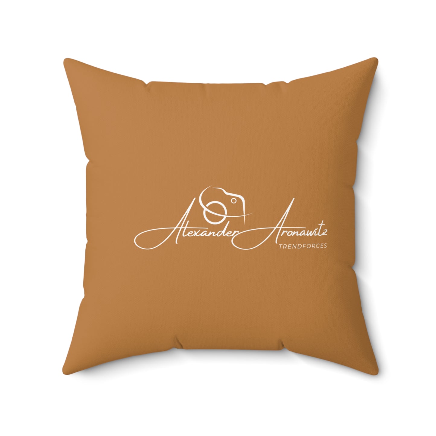 Personalized Spun Polyester Square Pillow - Custom Home Decor with Signature Design