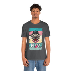 Funny Pug Team Tee - Unisex Short Sleeve Jersey T-Shirt