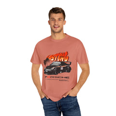 Retro Racing Unisex Garment-Dyed T-Shirt | Perfect for Car Enthusiasts