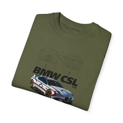 BMW CSL Unisex Garment-Dyed T-Shirt | Car Enthusiast Apparel