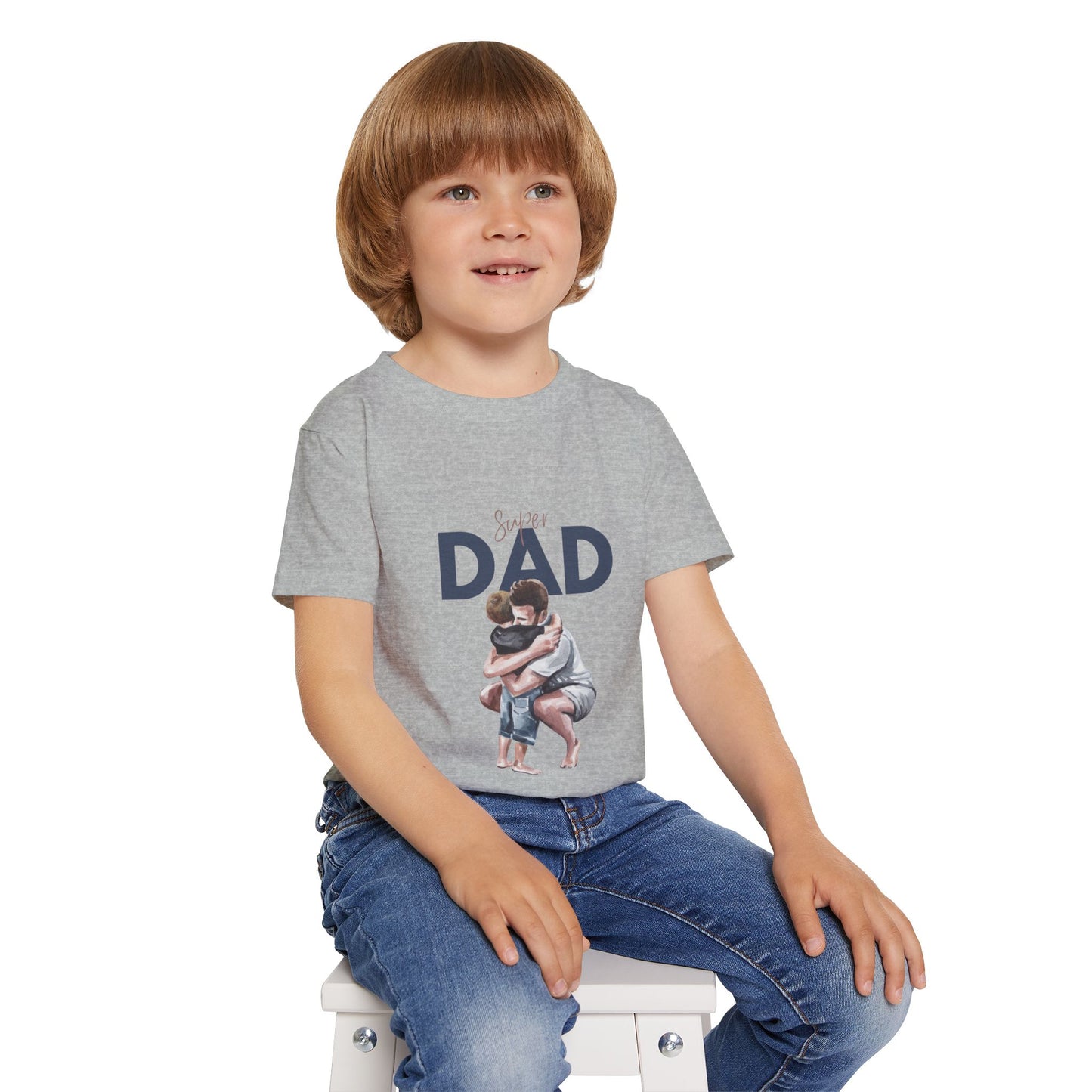 Super Dad Toddler T-Shirt - Adorable Gift for Father's Day & Everyday Love