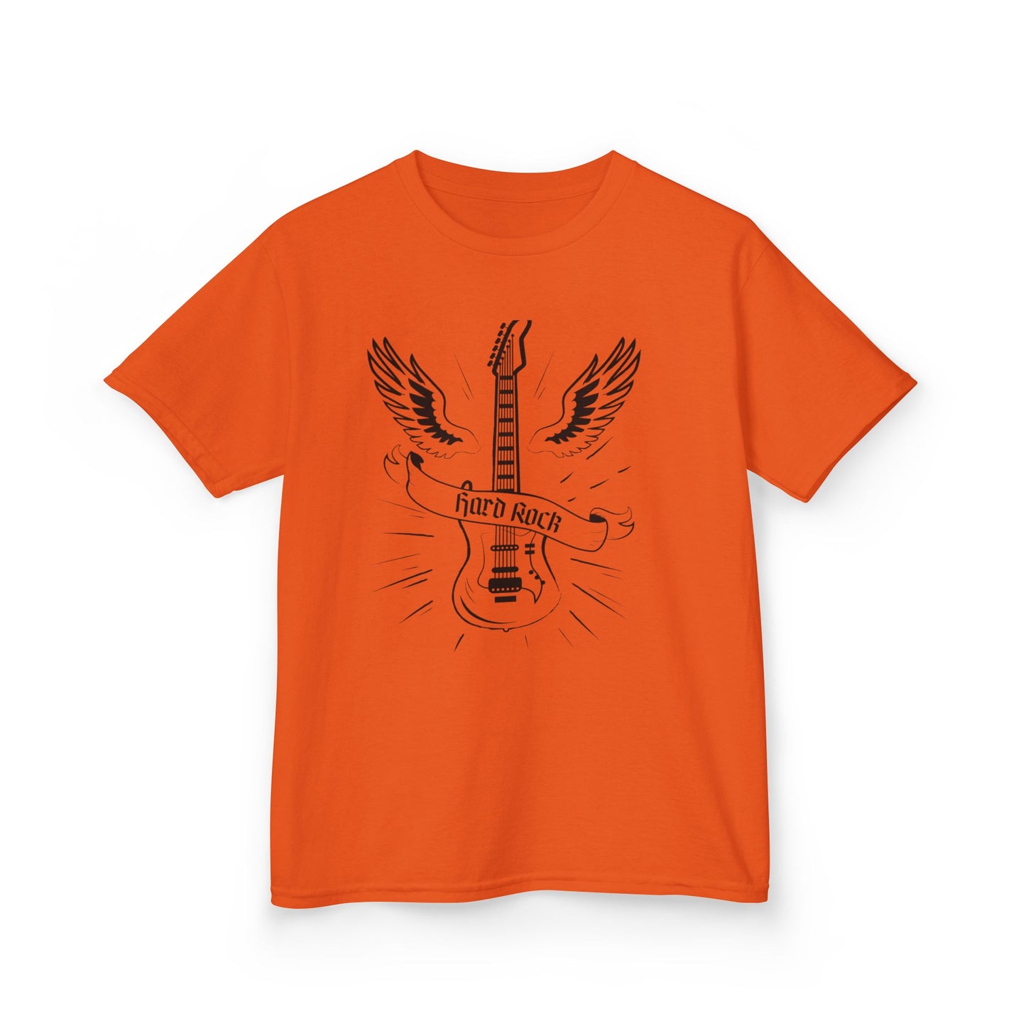 Kids Rock Guitar T-Shirt - Cool Heavy Cotton Tee for Young Music Lovers