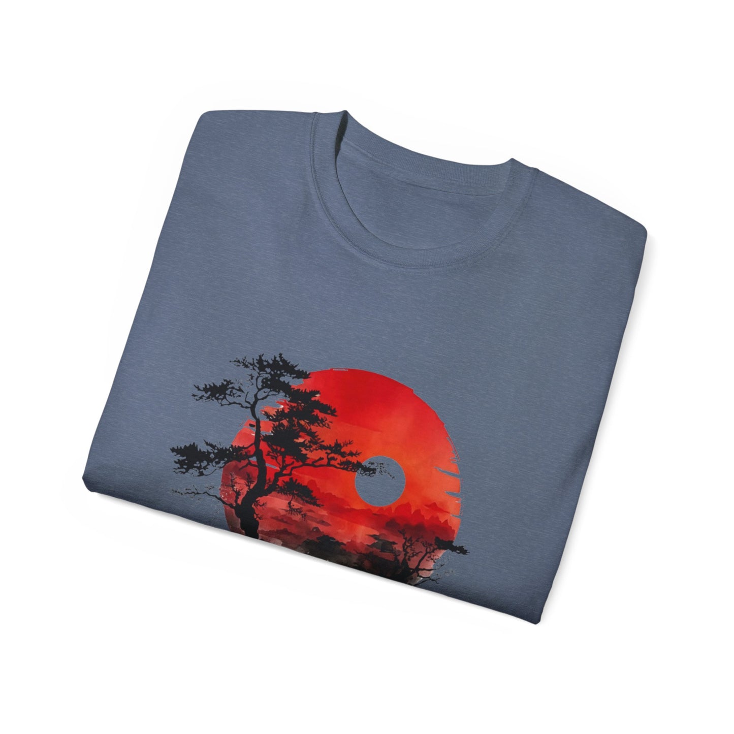 Zen Sunset Unisex Ultra Cotton Tee - Relaxing Nature Inspired Design