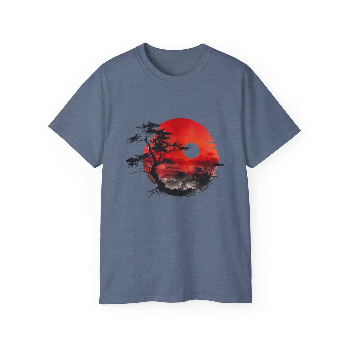 Zen Sunset Unisex Ultra Cotton Tee - Relaxing Nature Inspired Design