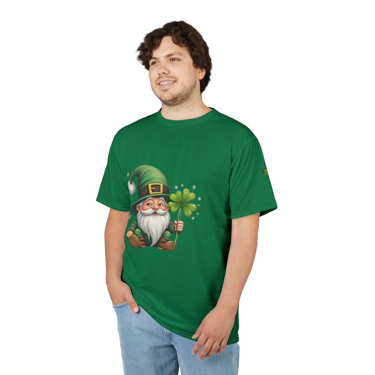 St. Patrick's Day Gnome Unisex Cut & Sew Tee