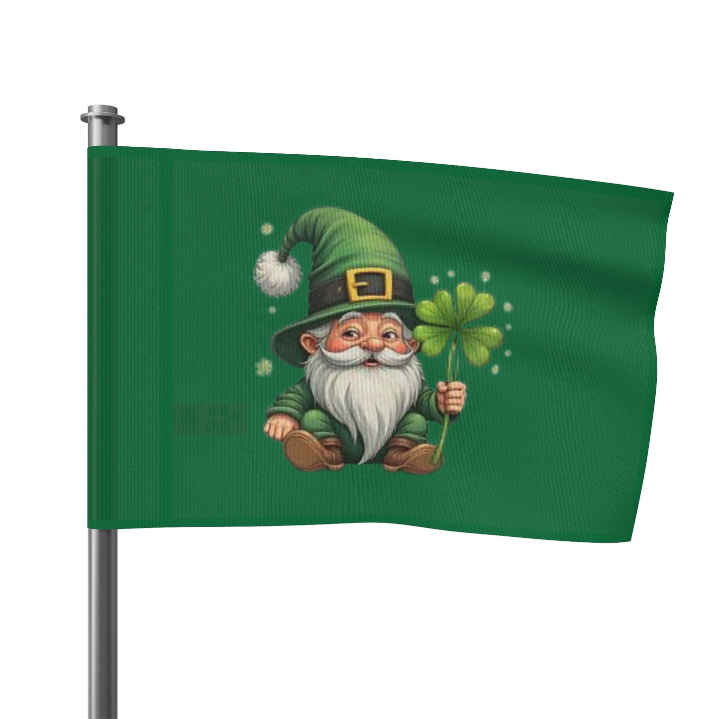 St. Patrick's Day Gnome Flag - Lucky Clover Decor