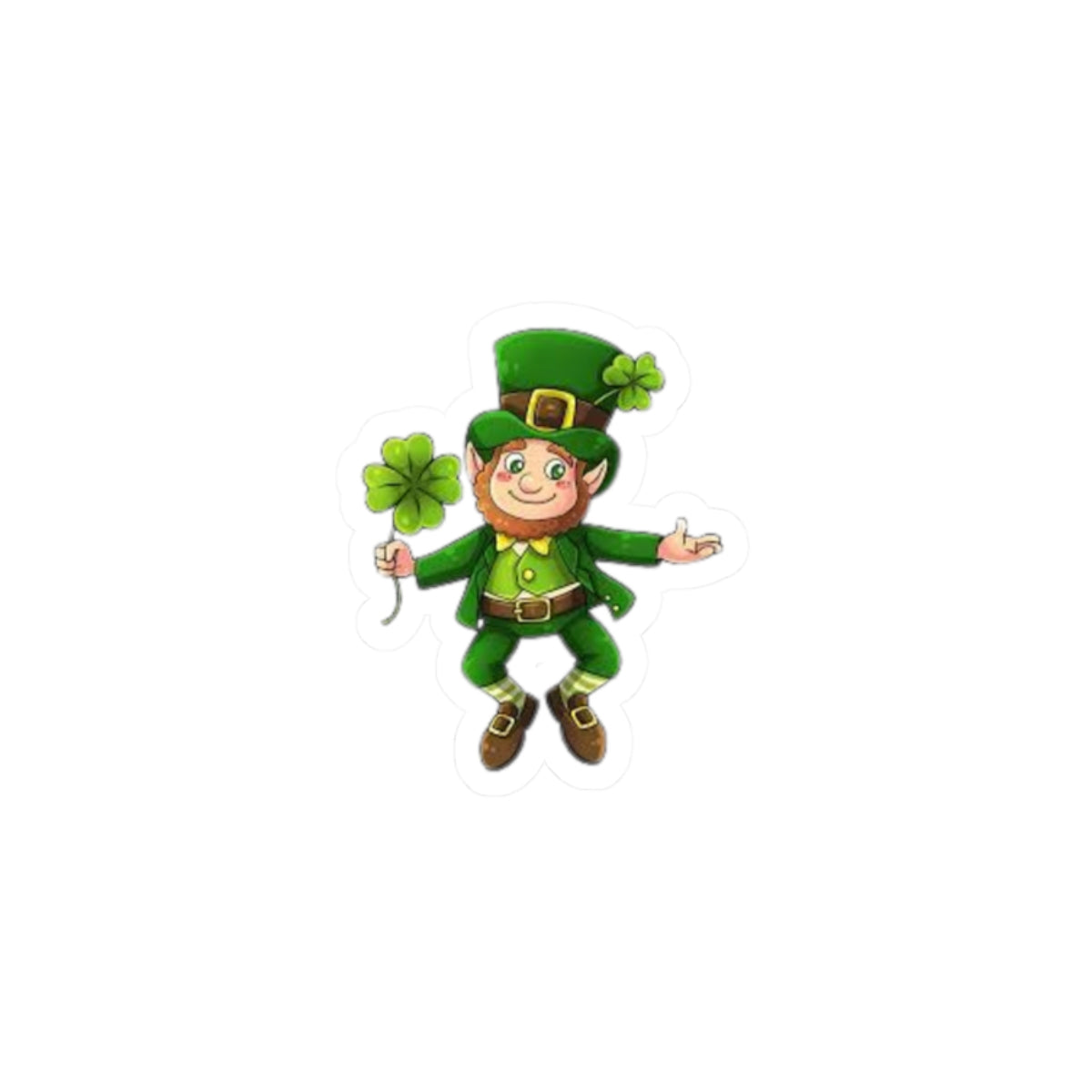 Lucky Leprechaun Kiss-Cut Stickers - Perfect for St. Patrick's Day Décor and Gift