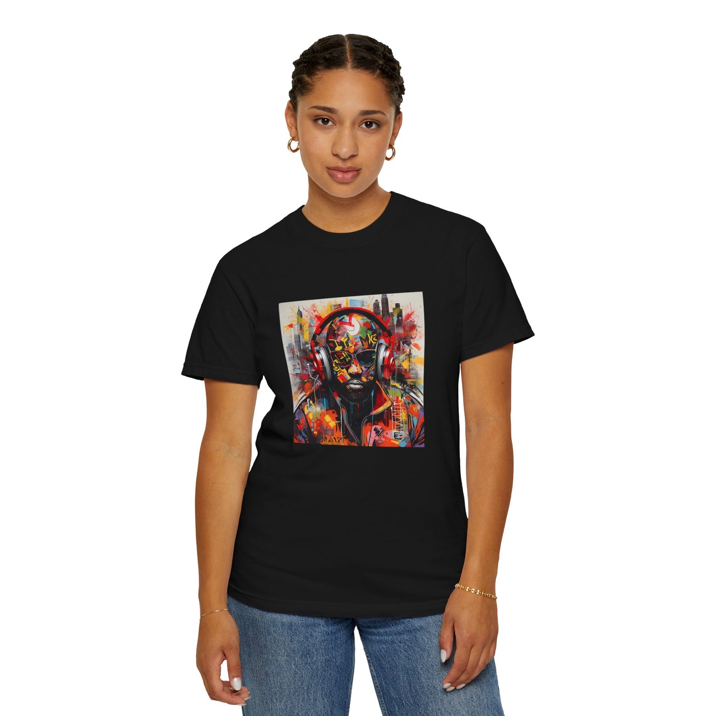 Vibrant Artistic Unisex T-Shirt - Music Vibes Graphic Tee