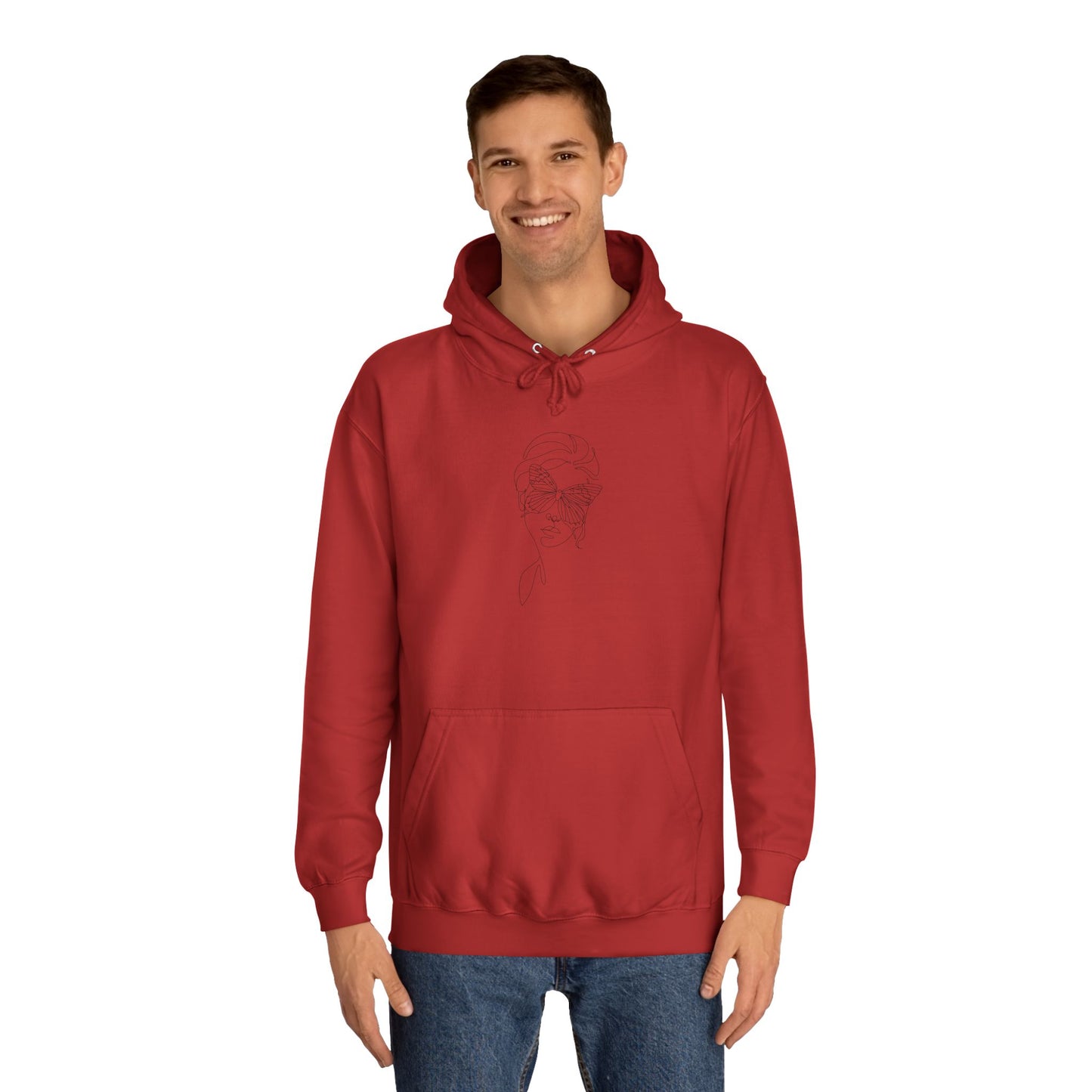 Stylish Unisex College Hoodie with Minimalist Design