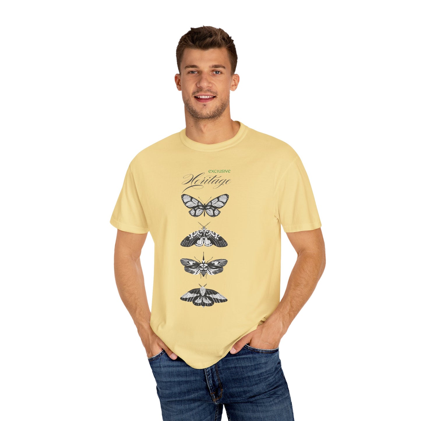 Heritage Butterfly Unisex Garment-Dyed T-shirt