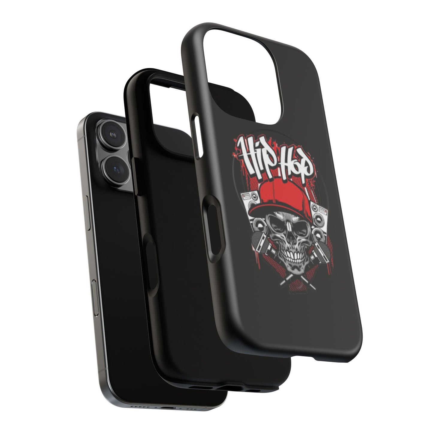 Hip Hop Skull Tough Magnetic Phone Case - Durable Protection with Stylish Design