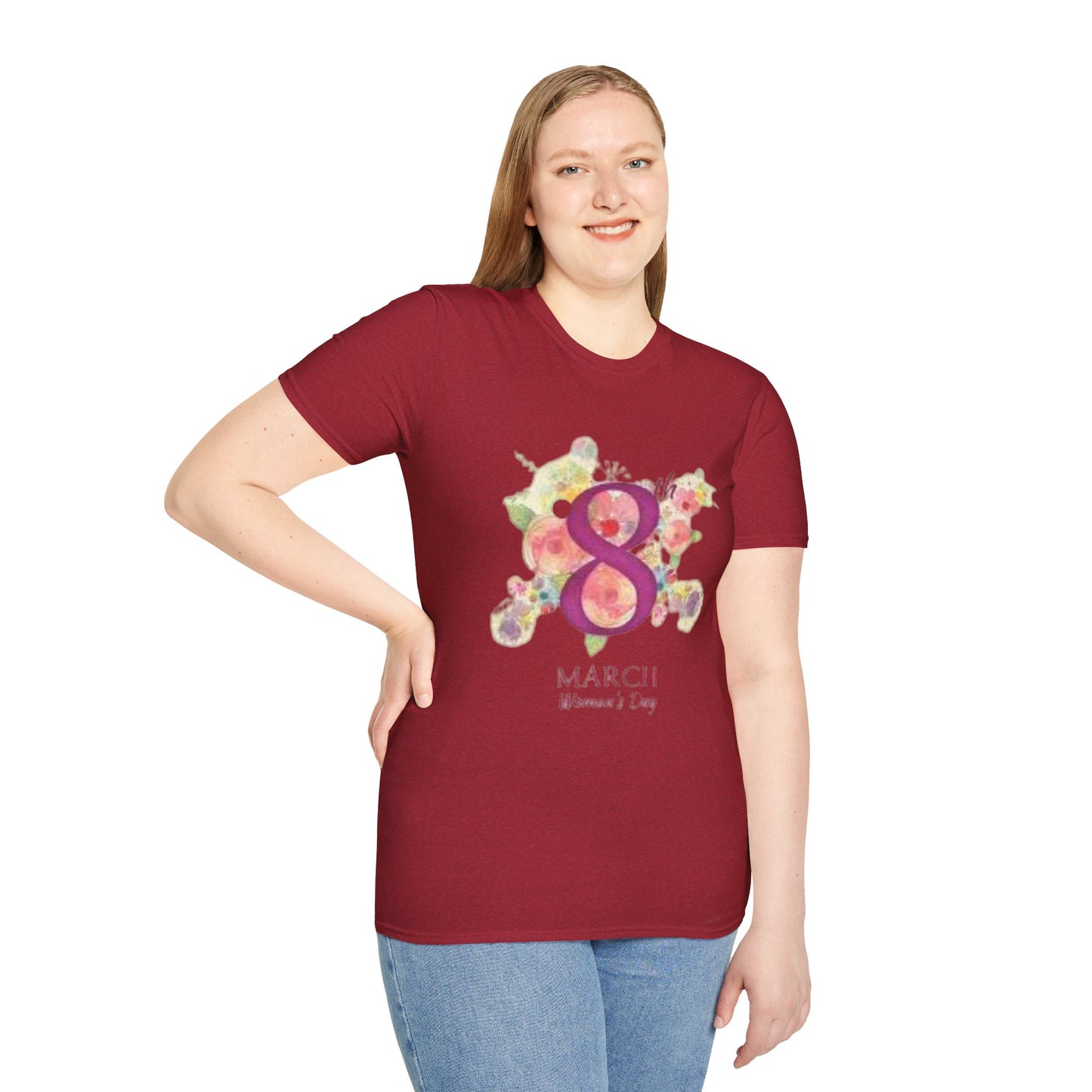 Women’s Day Floral T-Shirt - Celebrate 8th March with Style