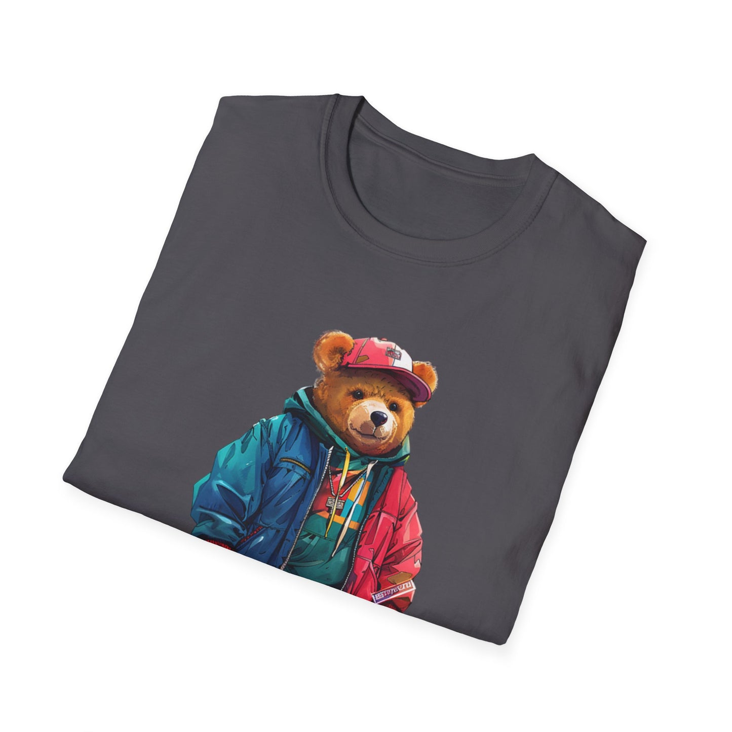 Vintage Vibe Bear Graphic Unisex Softstyle T-Shirt