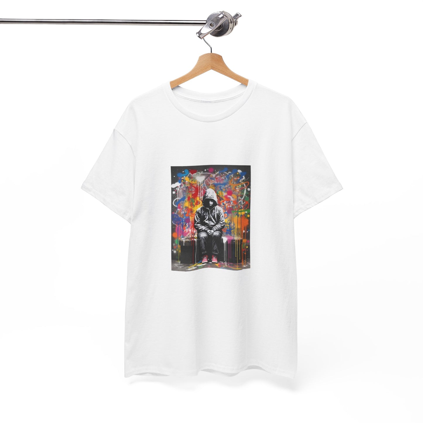 Vibrant Urban Art Unisex Heavy Cotton Tee