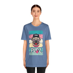 Funny Pug Team Tee - Unisex Short Sleeve Jersey T-Shirt