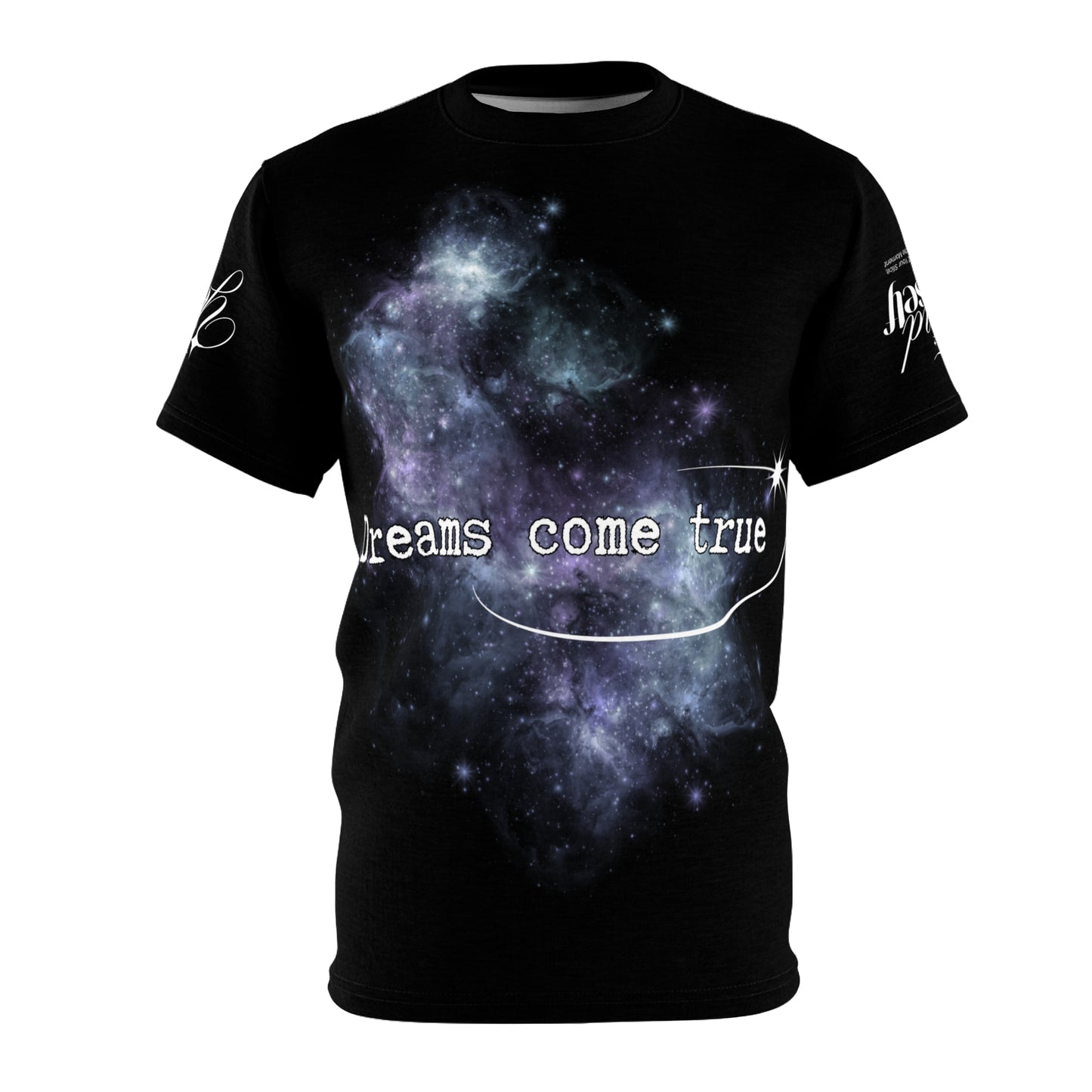 Dreams Come True Galaxy Tee - Unisex Cut & Sew T-Shirt for Dreamers & Space Lovers