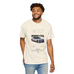 BMW CSL Unisex Garment-Dyed T-Shirt | Car Enthusiast Apparel
