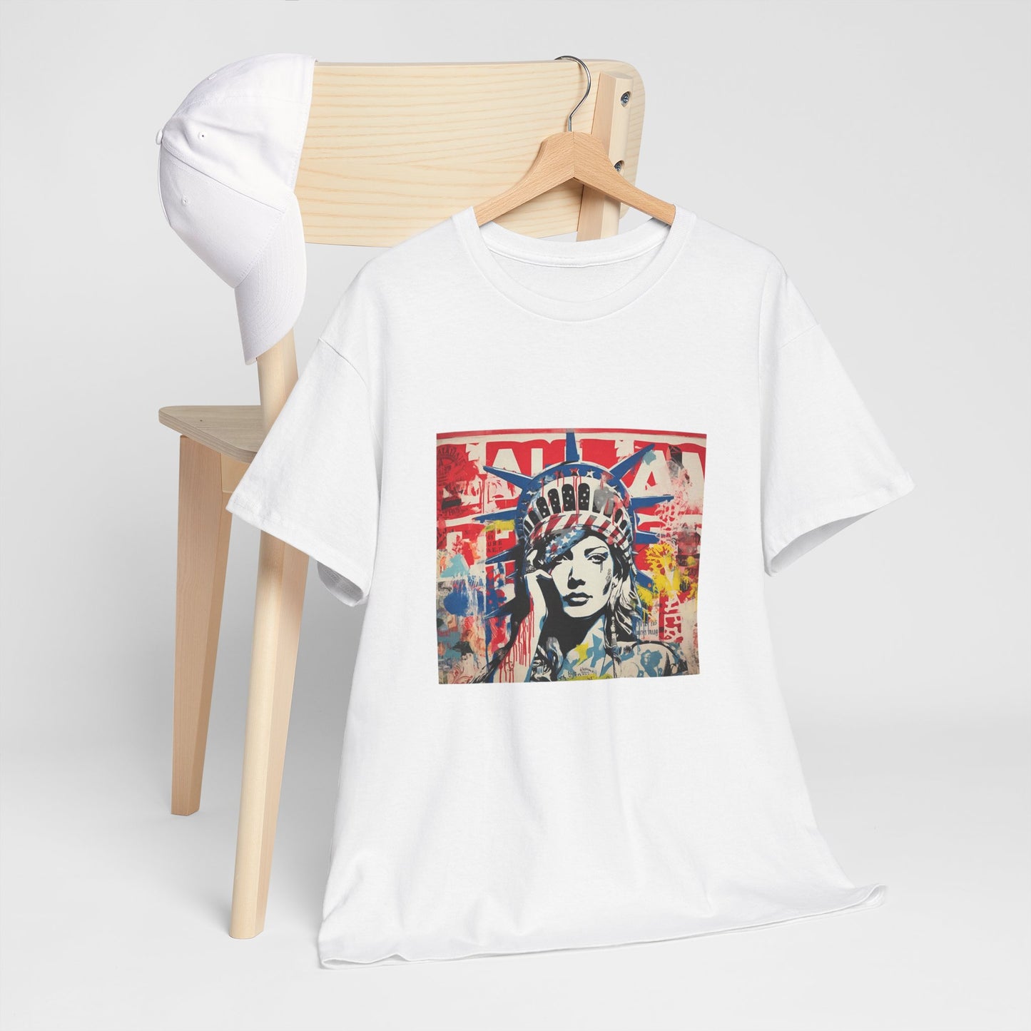 Artistic Graphic Unisex Heavy Cotton Tee - Bold Street Art Design