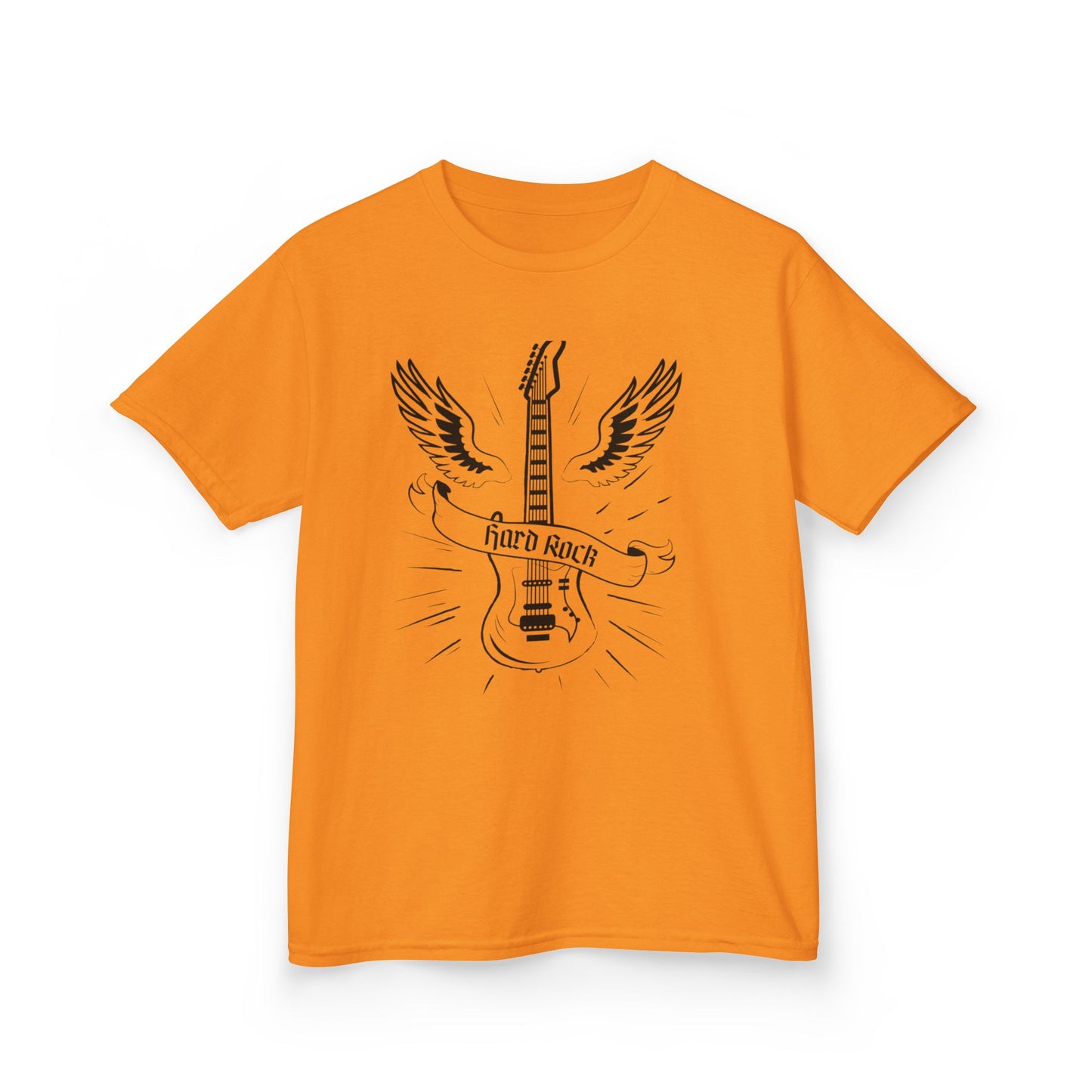 Kids Rock Guitar T-Shirt - Cool Heavy Cotton Tee for Young Music Lovers