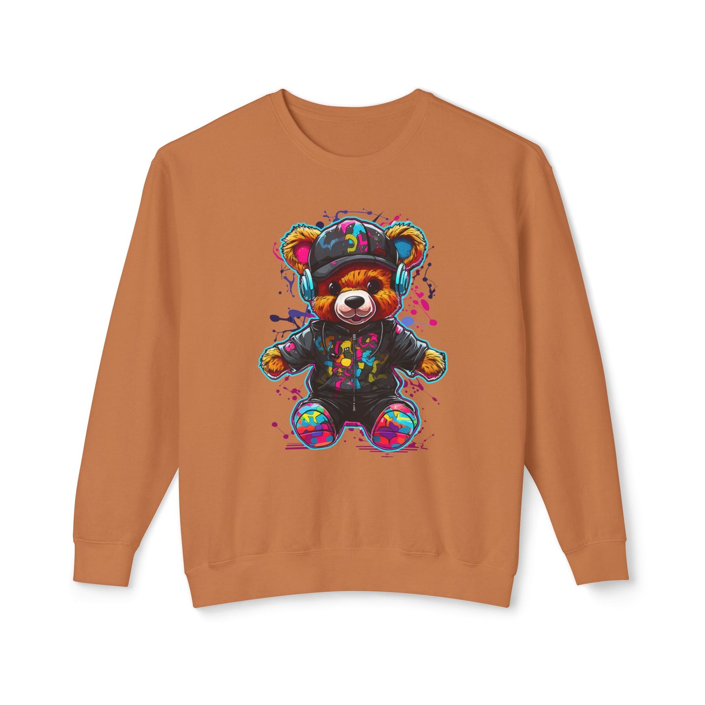 Colorful Bear Graphic Unisex Sweatshirt - Perfect for Casual Comfort