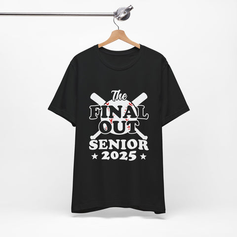 Senior 2025 Final Out Baseball Tee for Graduation